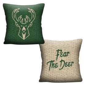 Bucks OFFICIAL "Invert" Woven Pillow