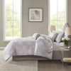 5 Piece Crushed Velvet Comforter Set