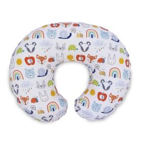Baby Feeding Pillow Pillowcase Elastic U-shaped Breastfeeding (Option: A126 Rainbow Fox-50x38x17CM)