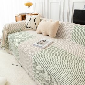 Striped Sofa Towel Anti-cat Scratch Protector Multi-function Blanket (Option: Dream of Summer Night-180x280cm)