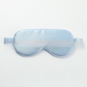 Silk Double-sided Silk Eye Mask (Option: Gray Blue)