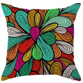 Modern Style Simple Atmospheric Geometric Linen Pillow Cover (Option: 20 Style-45x45cm)