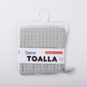 Microfiber Skin-friendly Non-lint Waffle Microfiber Towel (Option: Gray-30x30cm)
