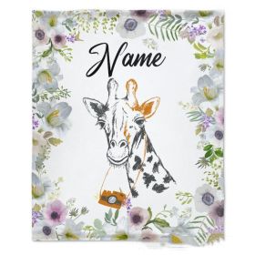 Personalized Name Flannel Milestone Blanket (Option: 21style-75X100cm)