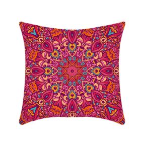Retro Ethnic Style Mandala Pillow Cover (Option: 01p04 Style-45x45cm)