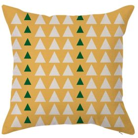 Modern Style Simple Atmospheric Geometric Linen Pillow Cover (Option: Style-45x45cm)
