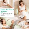 Pregnancy Pillows Adjustable Support Maternity Pillow Soft Side Sleeper Pregnancy Pillows Wedge Pillow with Detachable Pillow Cover