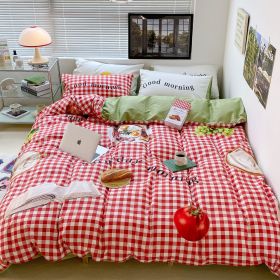 Household Fashion Simple Pure Cotton 3D Printing Bedding (Option: Picnic Food-1.8M)